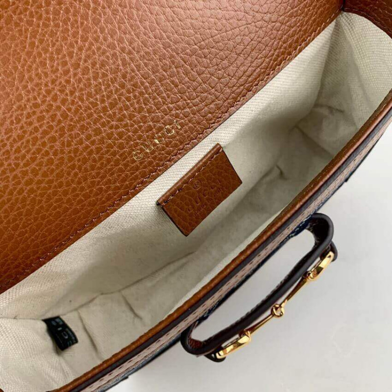 Replica Gucci Horsebit 1955 Denim Mini Bag 6585741:1High-quality replica