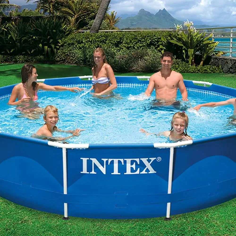 Intex Metal Frame Above Ground Swimming Pool With Filter And Cover, 12 Ft x 30 Inches - 28211EH - Image 4 Intex Metal Frame Above Ground Swimming Pool With Filter And Cover, 12 Ft x 30 Inches - 28211EH - Image 4