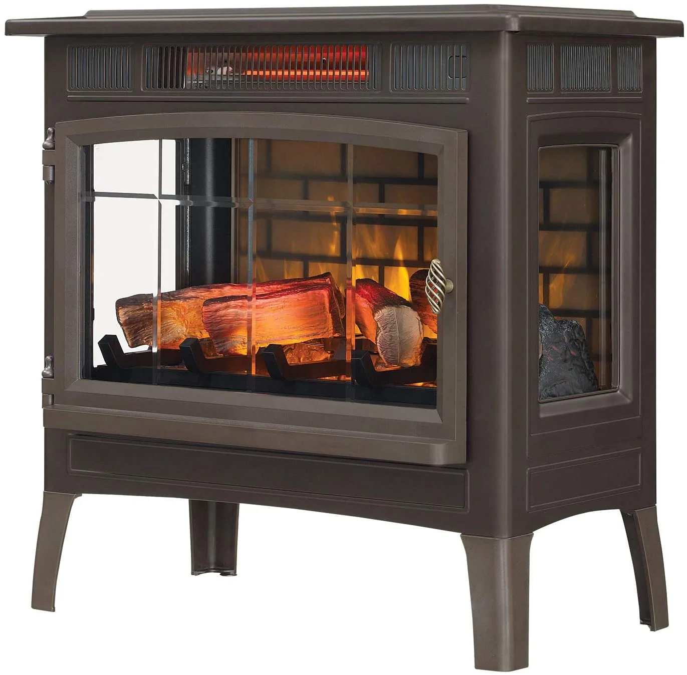 Duraflame 3D Black Infrared Electric Fireplace Stove with Remote Control - DFI-5010-01 - Image 29