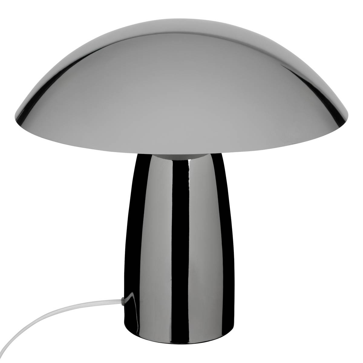 Mushroom Lamp Sector "Omia" Silver, H.34 cm