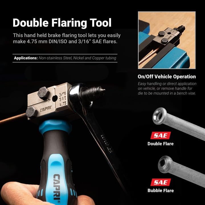 Capri Tools 3/16 in. Double Flaring Tool Kit for Brake Lines 3/16