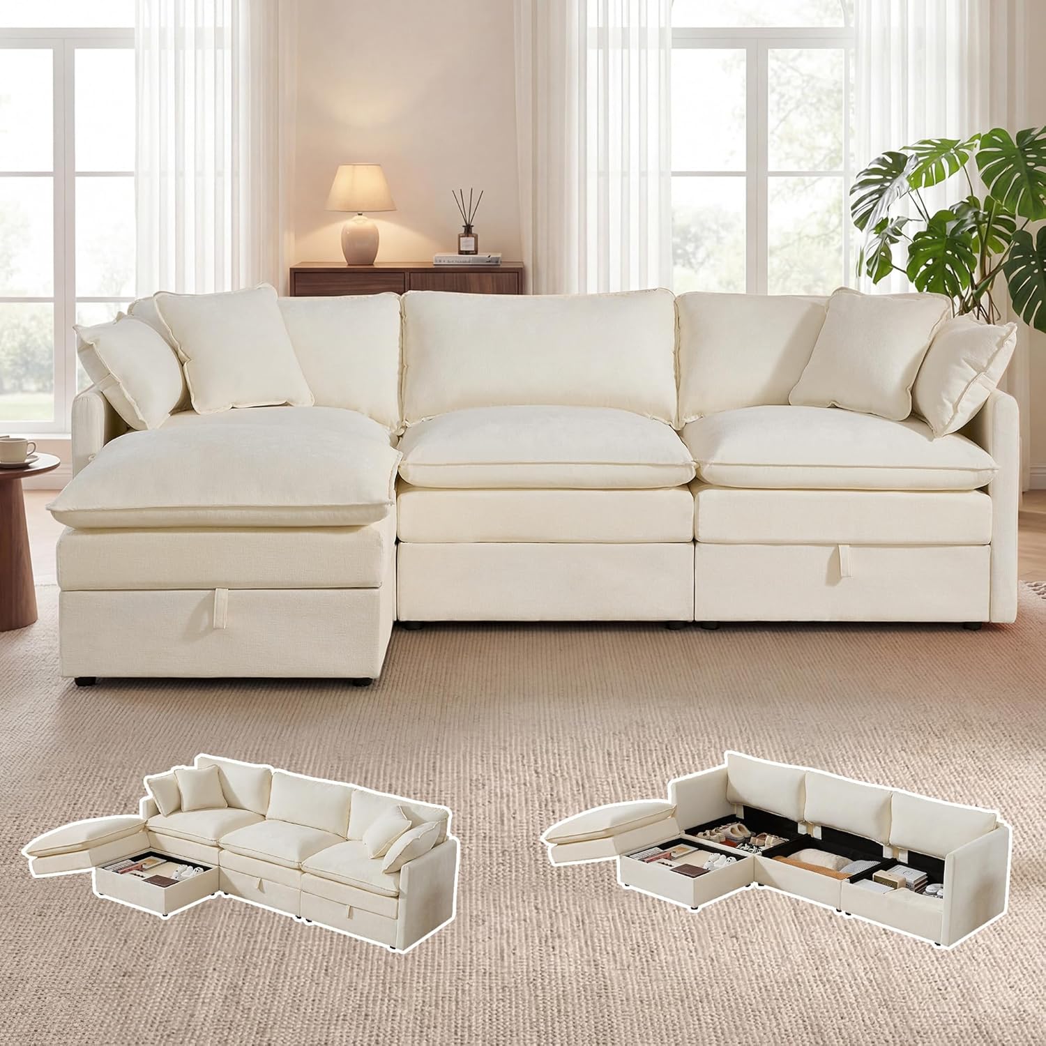Modular Sofa with Storage, 103