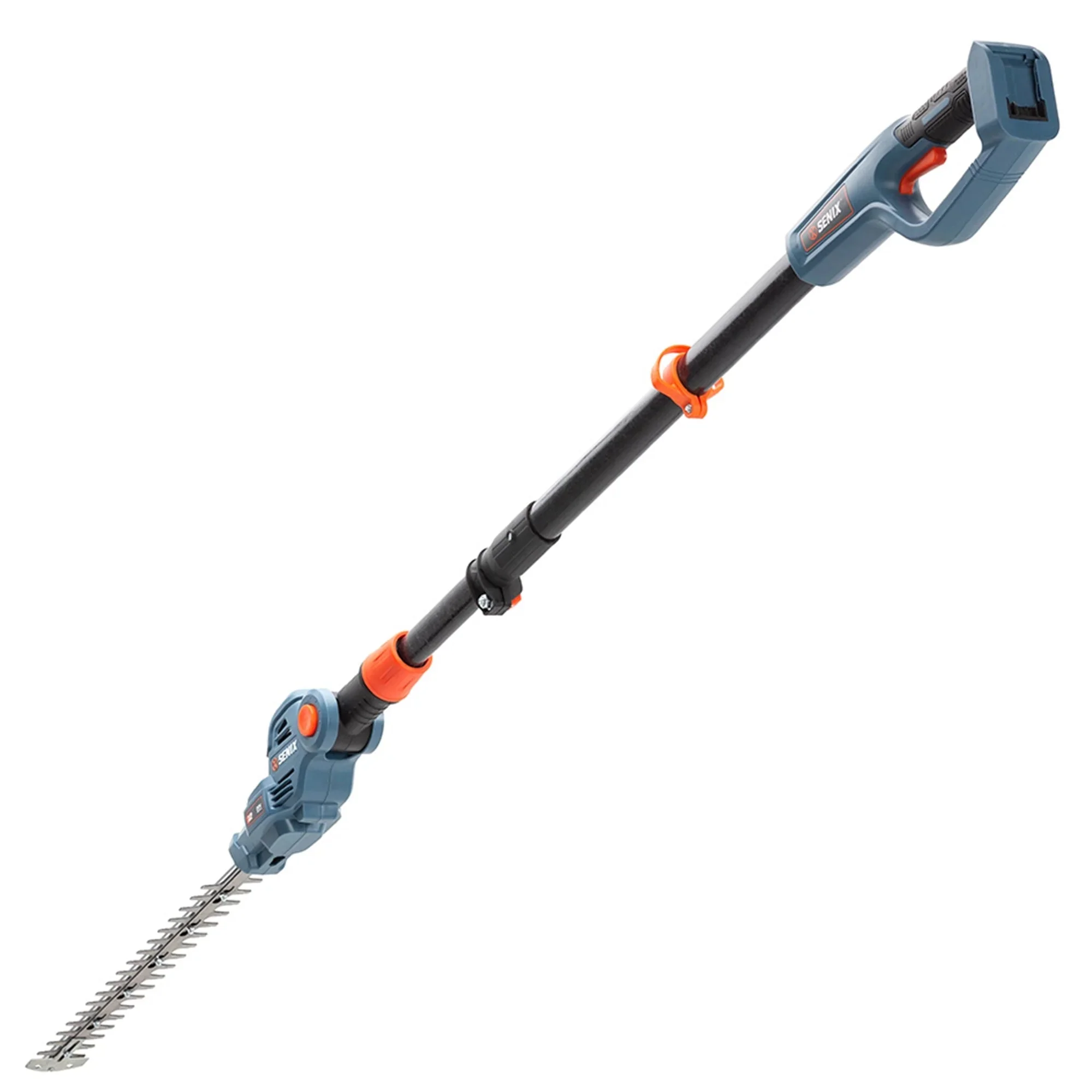 SENIX Cordless Pole Hedge Trimmer, 20 Volt Max, 18-Inch Cutting, 21-Inch Blade - HTPX2-M - Image 14 SENIX Cordless Pole Hedge Trimmer, 20 Volt Max, 18-Inch Cutting, 21-Inch Blade - HTPX2-M - Image 14