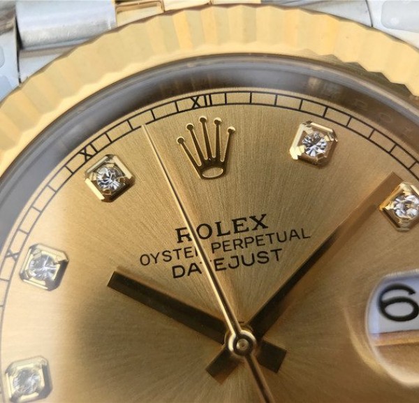 Replica Rolex DateJust 41mm 126333 Noob YG Wrapped YG Dial Diamonds Markers SS/YG Bracelet A3235 - Elite Watch Atelier