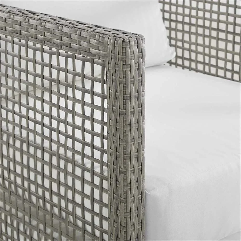 Afuera Living Wicker Patio Loveseat, Gray - 52in W x 32in D - Image 21 Afuera Living Wicker Patio Loveseat, Gray - 52in W x 32in D - Image 21