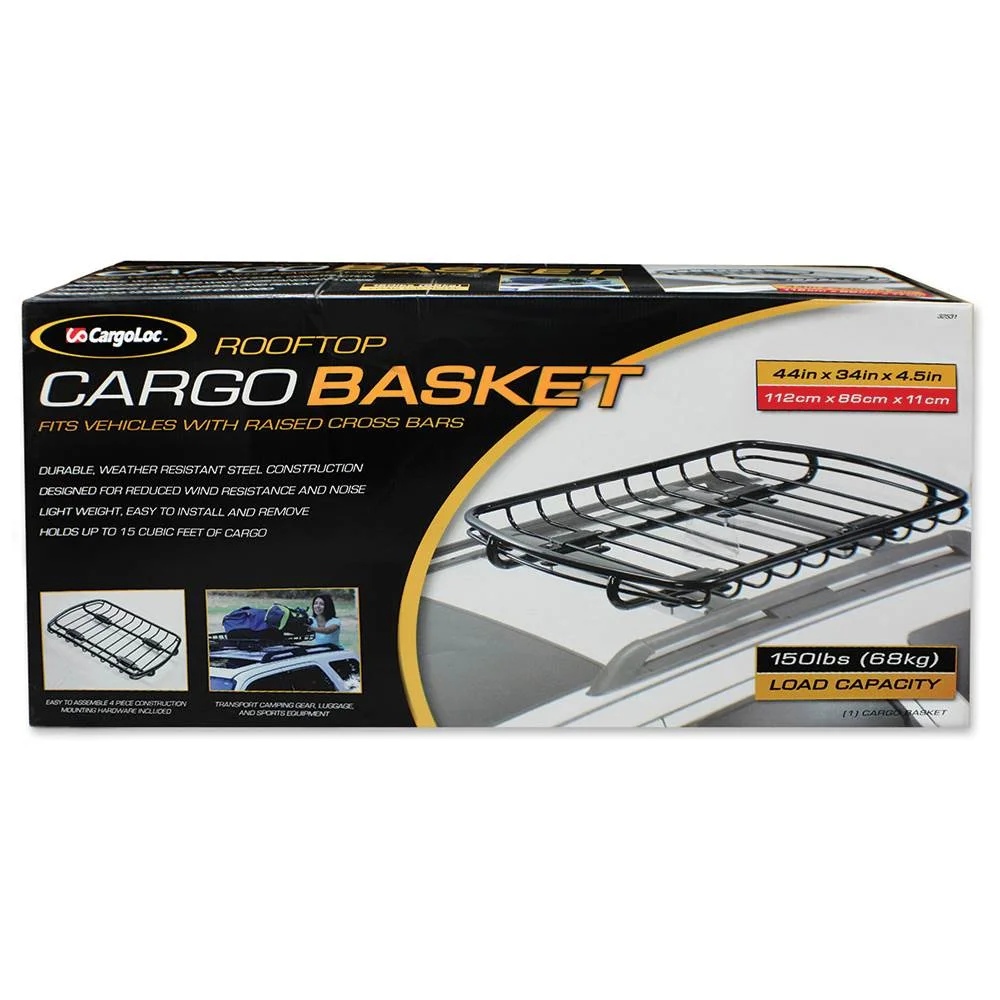 CargoLoc 32531 Rooftop Car SUV Truck Cargo & Luggage Storage Basket Carrier