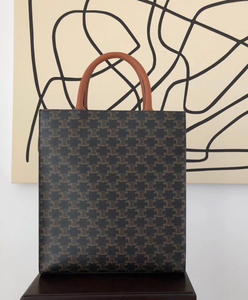 Celine Small Cabas Vertical Brown1:1High-quality replica