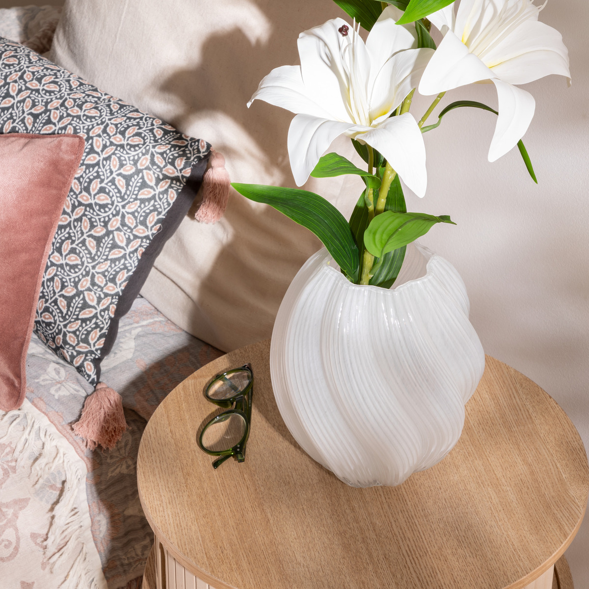 Vase "Valma" White, H.21 cm