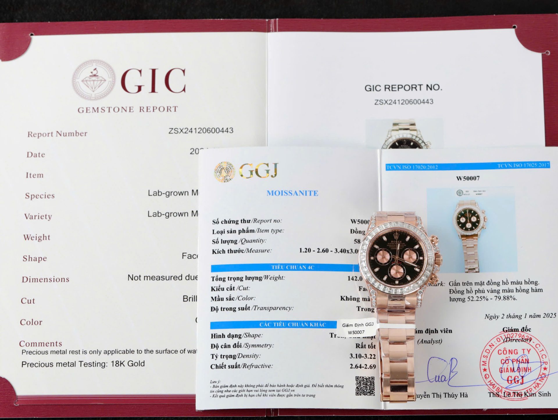 Rolex Daytona Dial Black Copies Watches Gold Wrapped + Diamonds Moissanite Baguette 40mm - Elite Watch Atelier