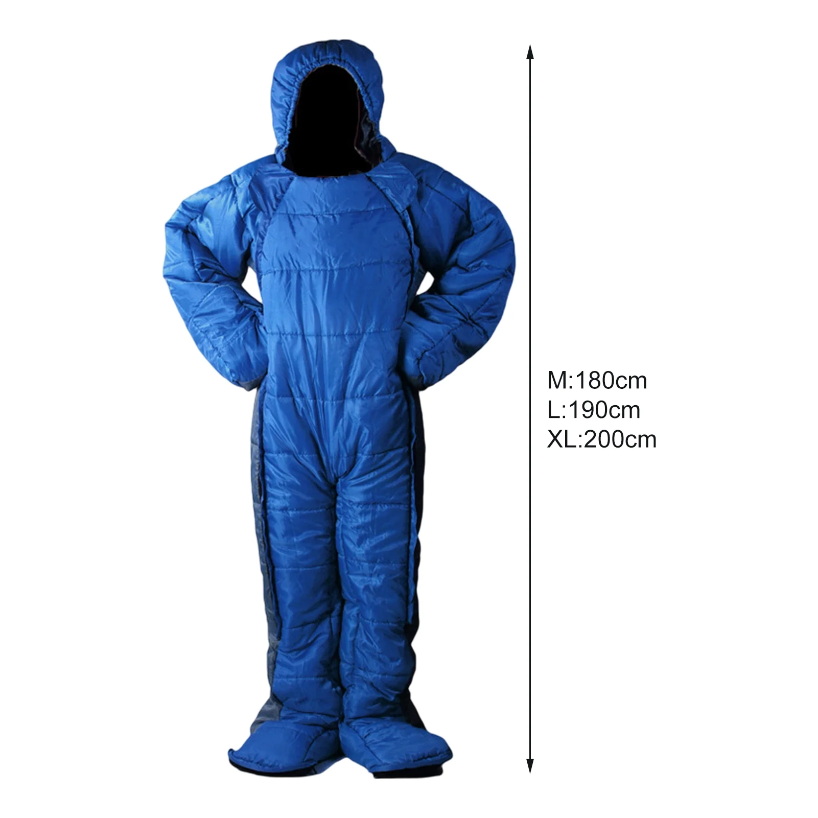 Sleeping Bag Ergonomics Folding Windproof Hollow Cotton Filling Sleeping Portable Outdoor Camping Sleeping Bag for Hiking - Image 6