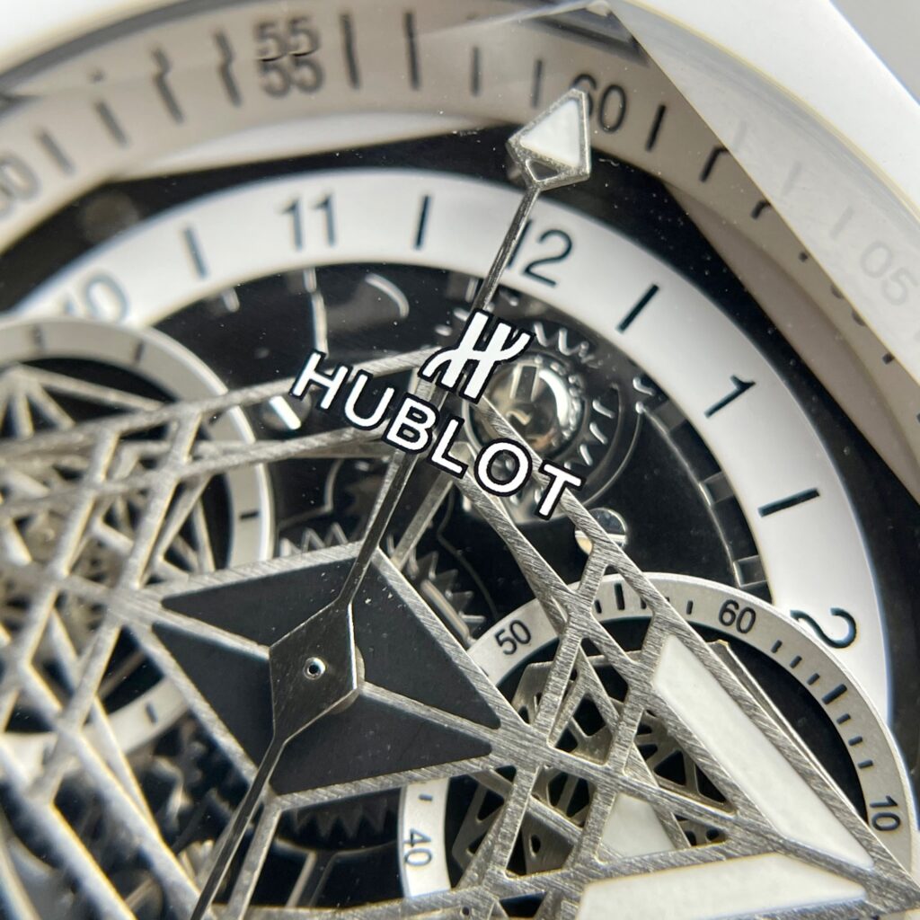 Hublot Big Bang Sang Bleu II Replica Watch White Ceramic Rubber Strap 45mm - Top club