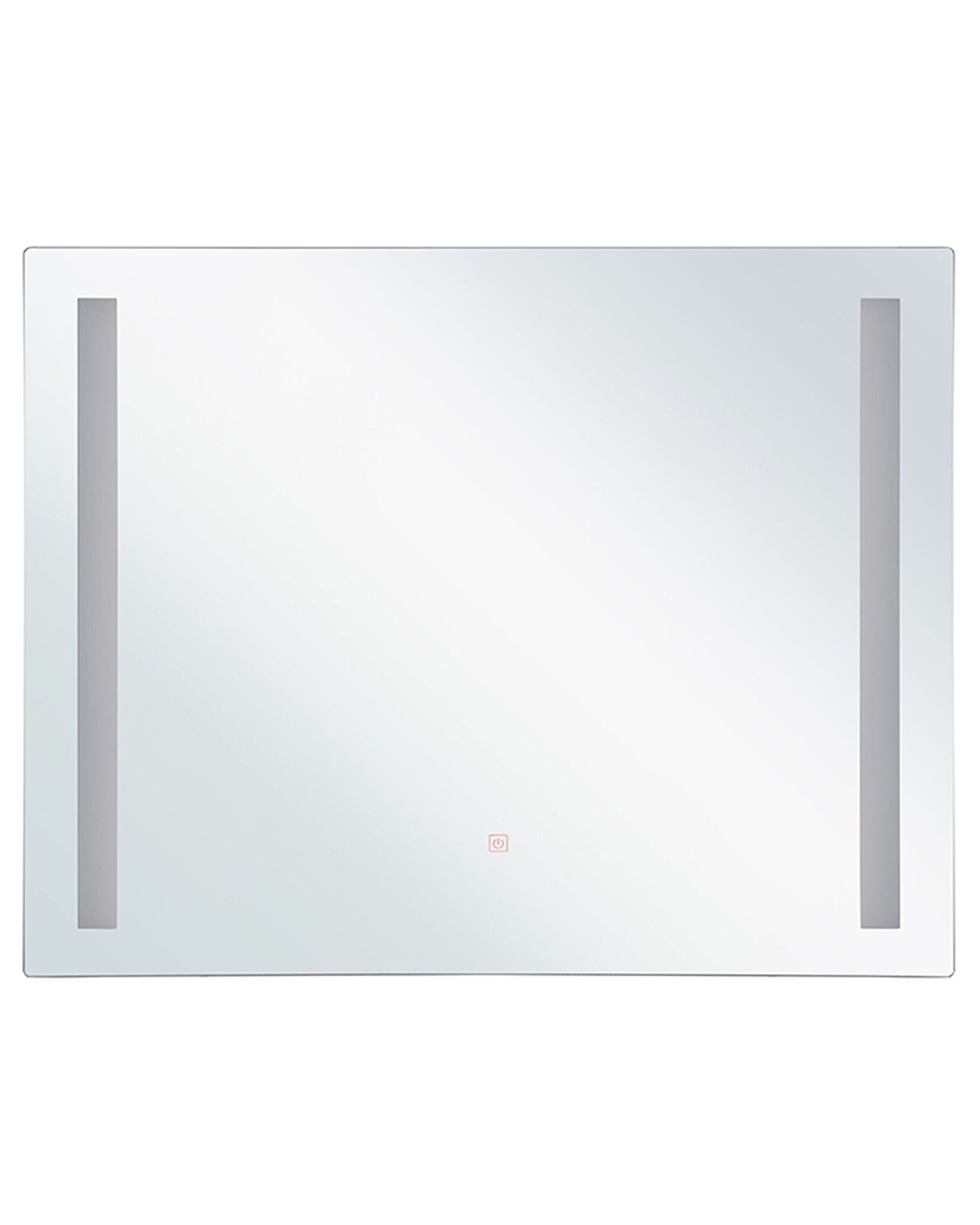 LED Bathroom Mirror LIRAC 70 cm 60 cm Silver