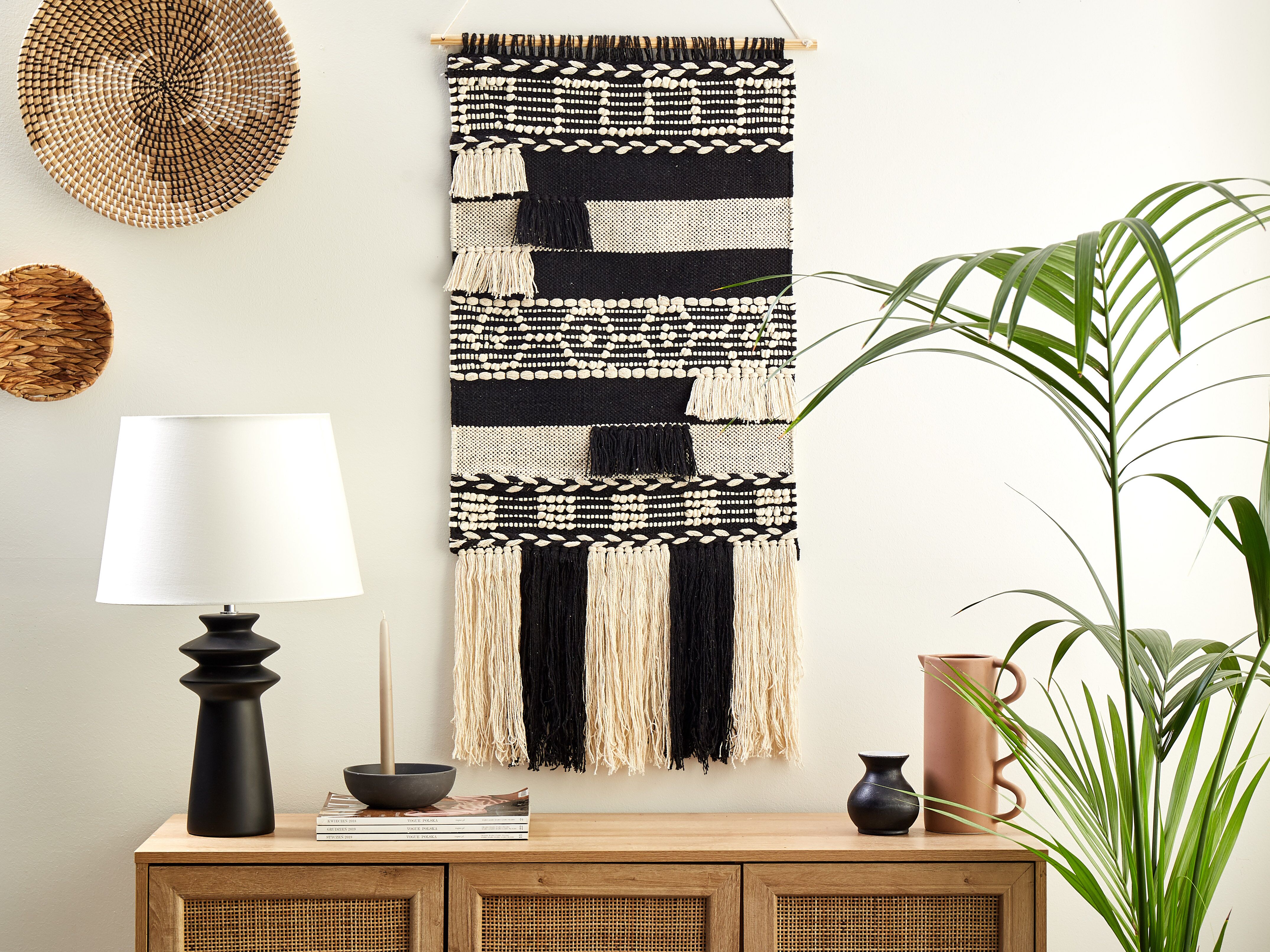 Fabric Wall Hanging MURIDKE Cotton 145 cm Beige