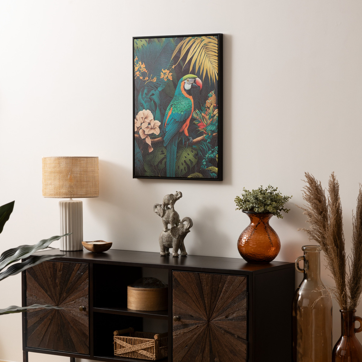 Framed canvas print "Charl&egrave;ne" 50x70 cm