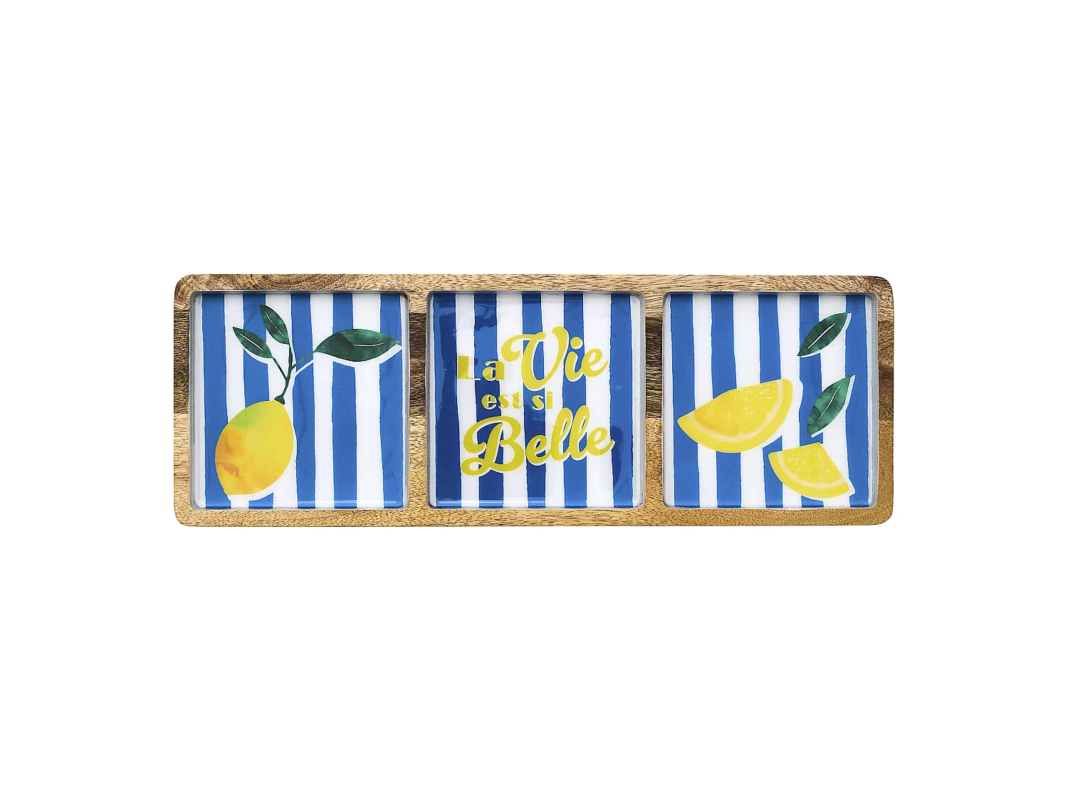 Planche Compartiments - HOME DECO FACTORY - Dolce Vita - Manguier - Bleu