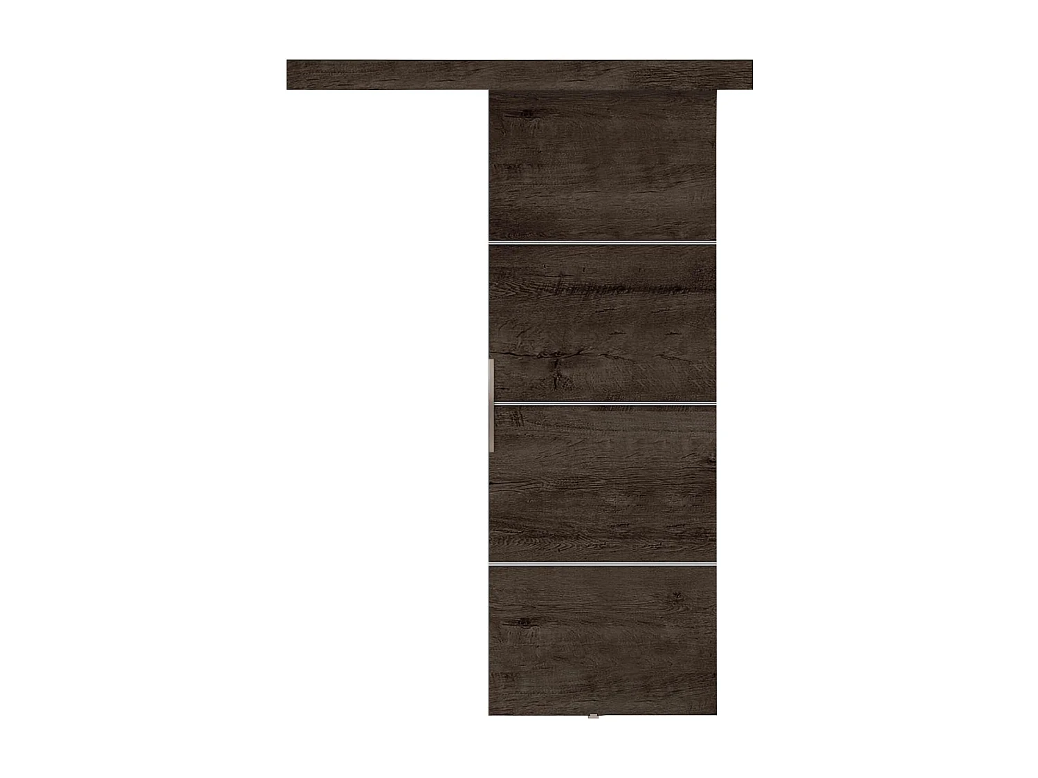 Portes coulissantes avec cache-rail MALIBU PLUS 70 frêne foncé