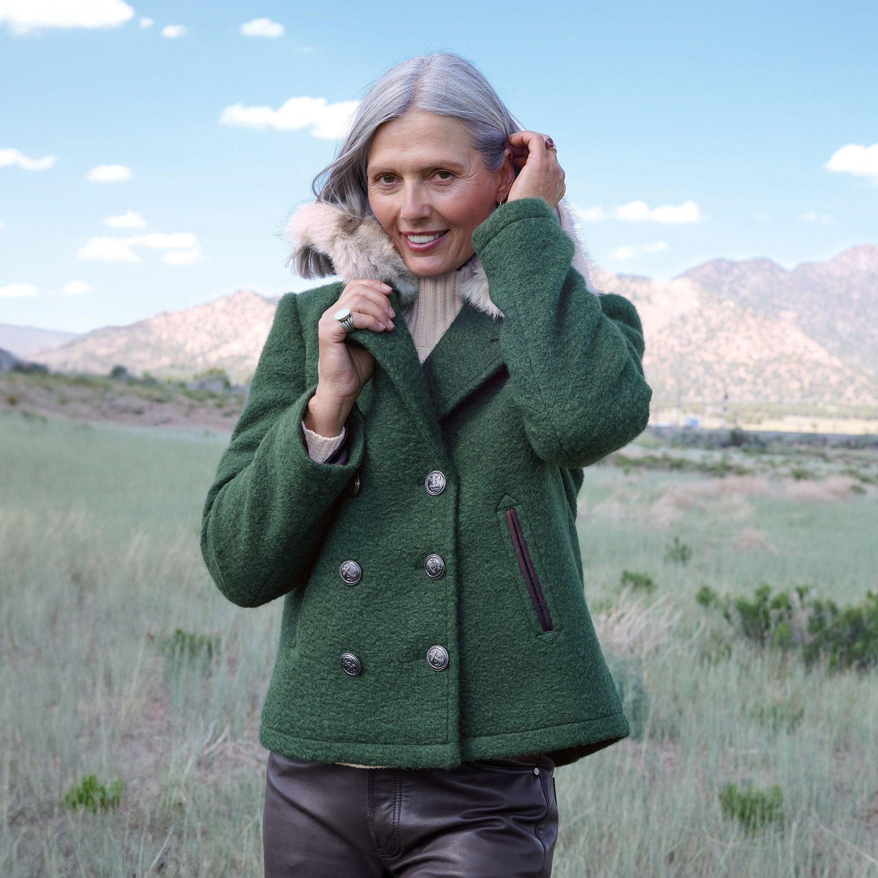 Alpenhorn Peacoat, Petite - Sundance Clothing