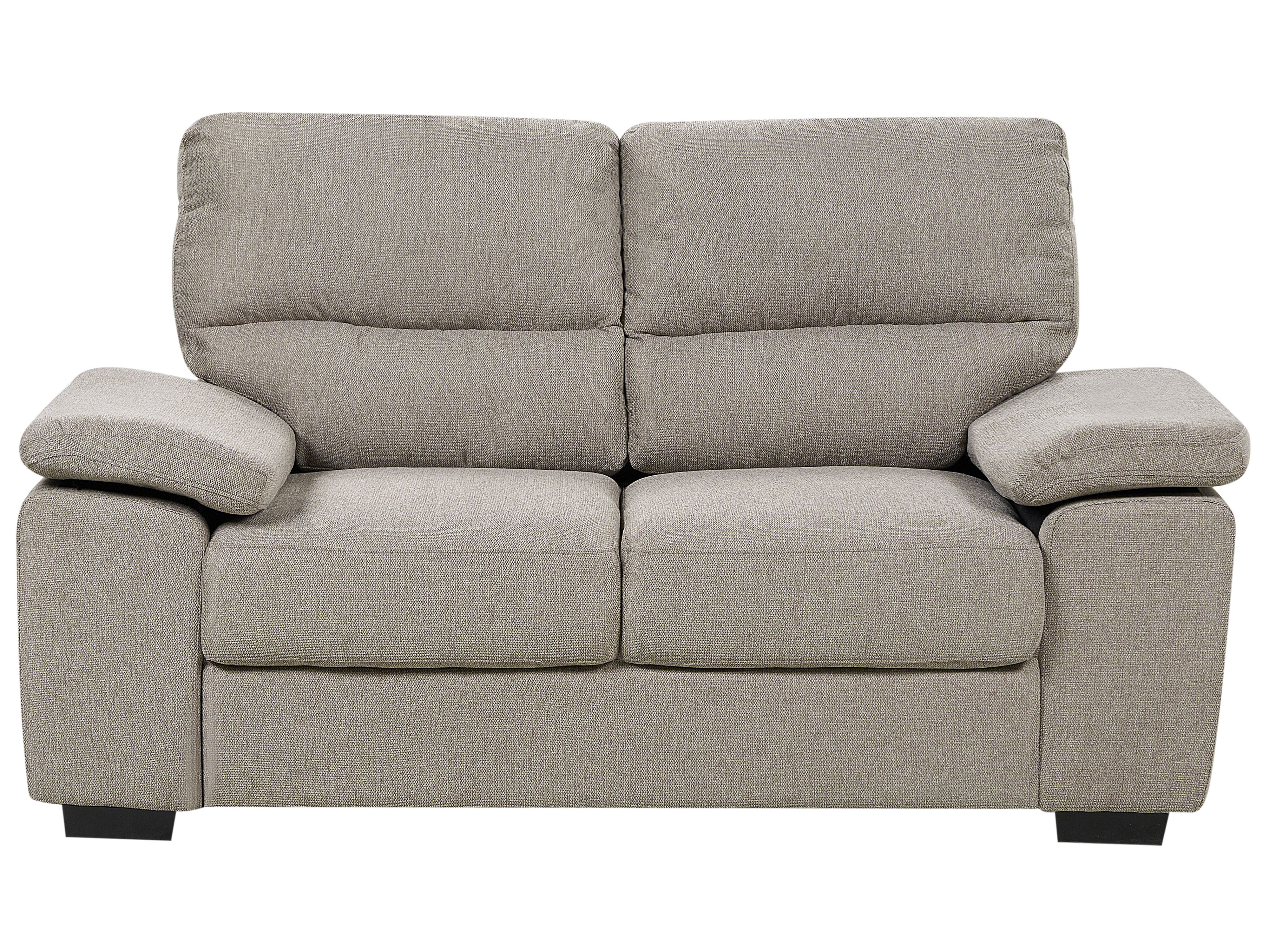 Sofa 2 Seater VOGAR Fabric Light Brown