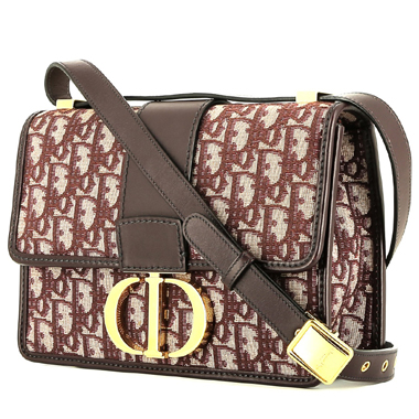 Dior 30 Montaigne shoulder bag in black leather1:1High-quality replica