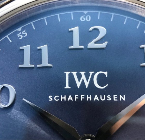 Replica IWC TW Da Vinci IW3566 Blue Dial Black Leather Strap A2892 - Top club