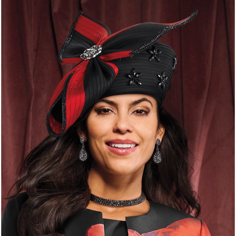 Exploded Floral Hat - MIDNIGHT VELVET CATALOG