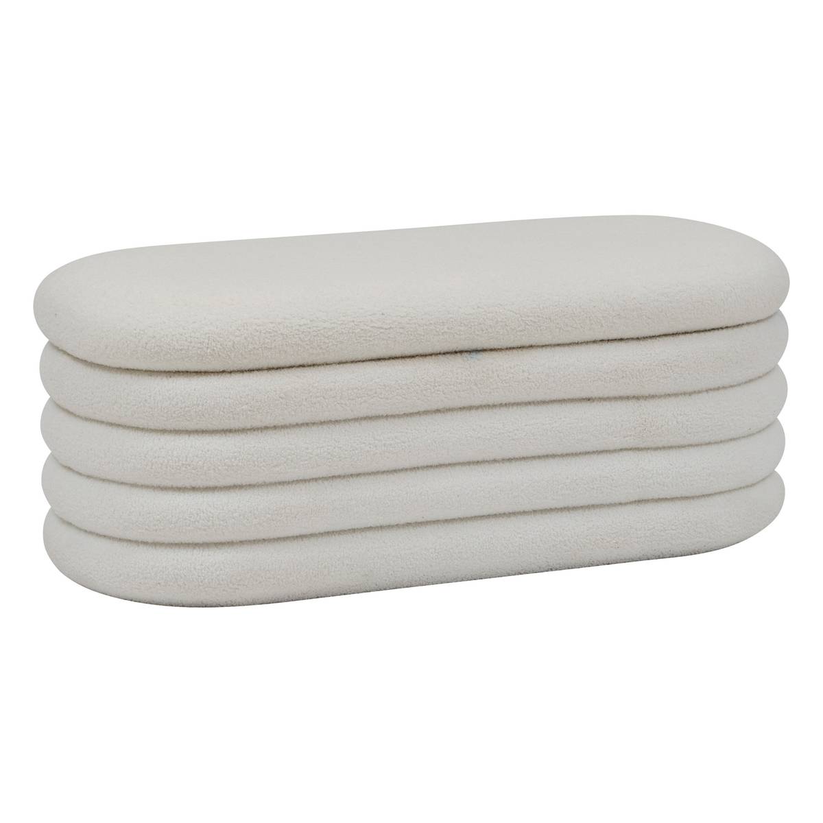 Storage Bench "Giulia" White, 110x46 cm