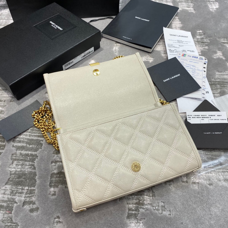 Replica Saint Laurent Becky Chain Wallet In Quilted Lambskin 5850311:1High-quality replica