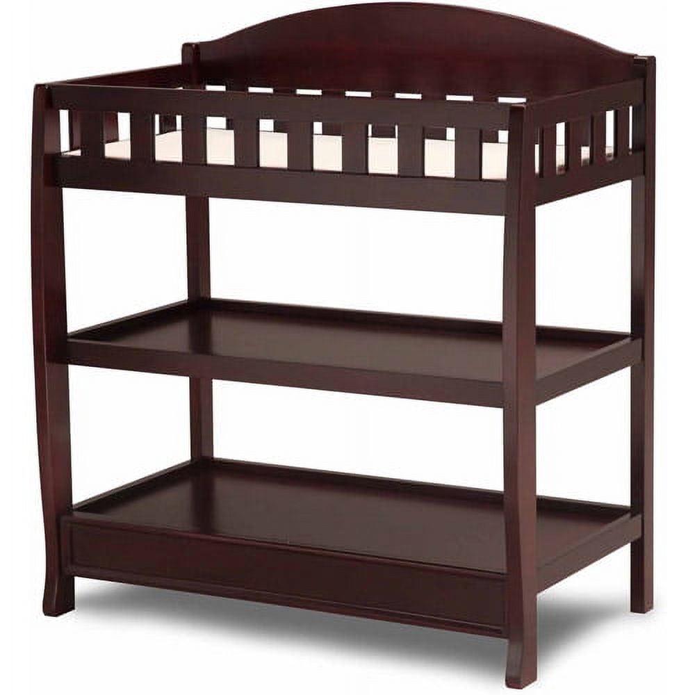 Delta Children Wilmington Changing Table with Pad. Espresso Cherry