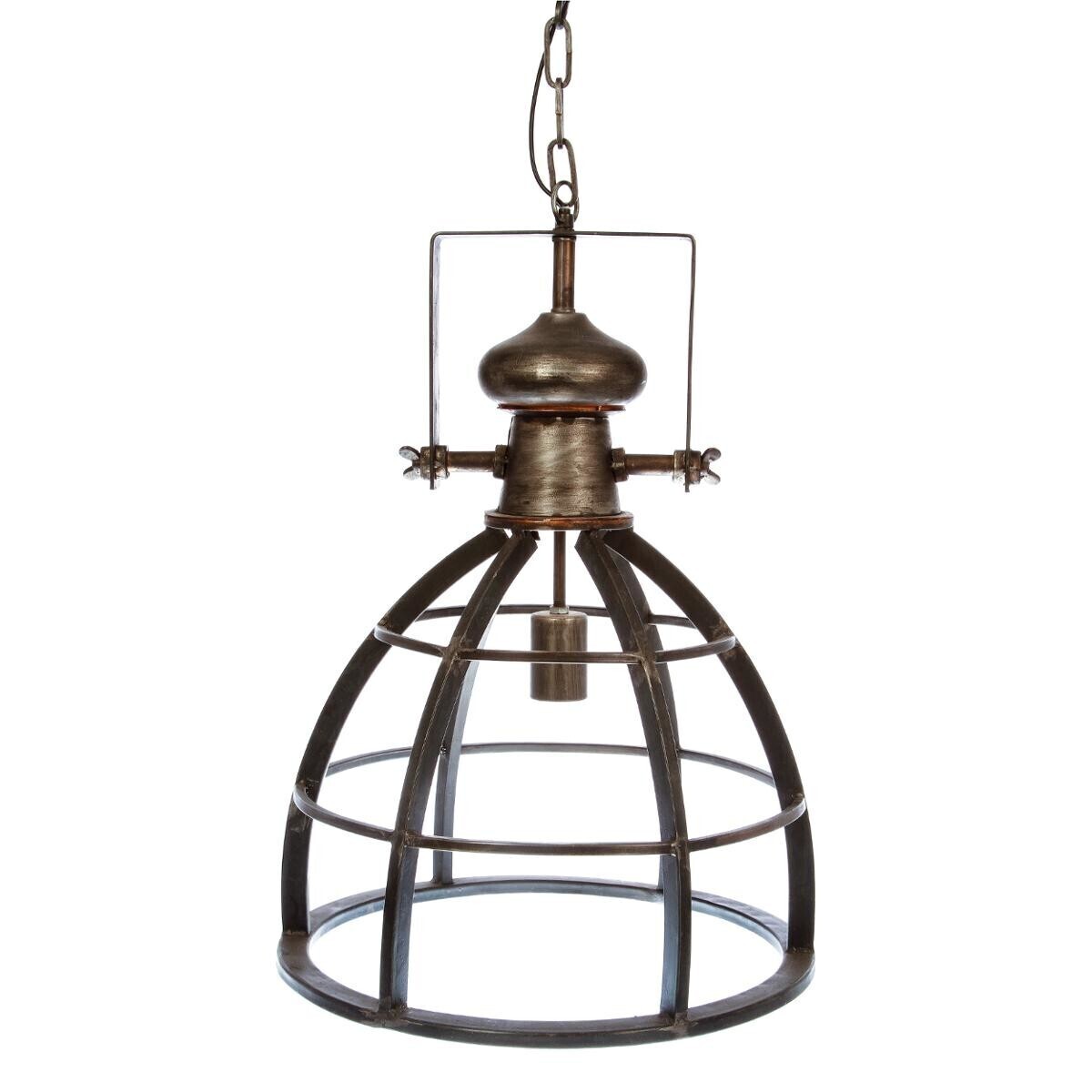 Suspension lamp "Niko" Black metal, D.40 cm