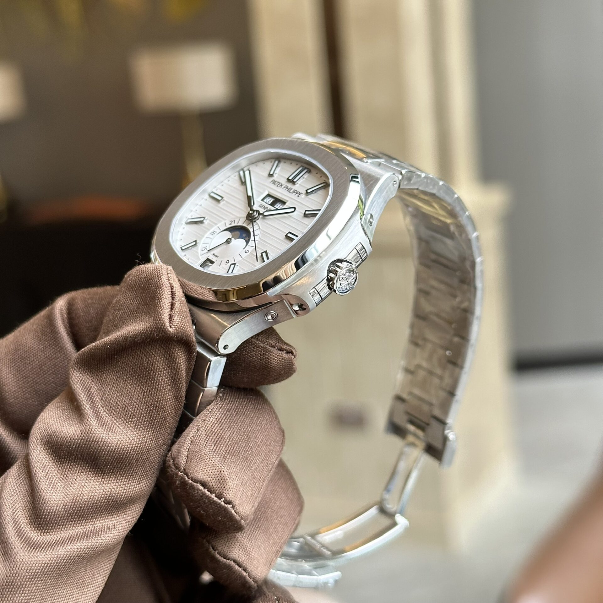 Patek Philippe 5726 White Dial Replica Watch PP Factory 40.5mm - Top club
