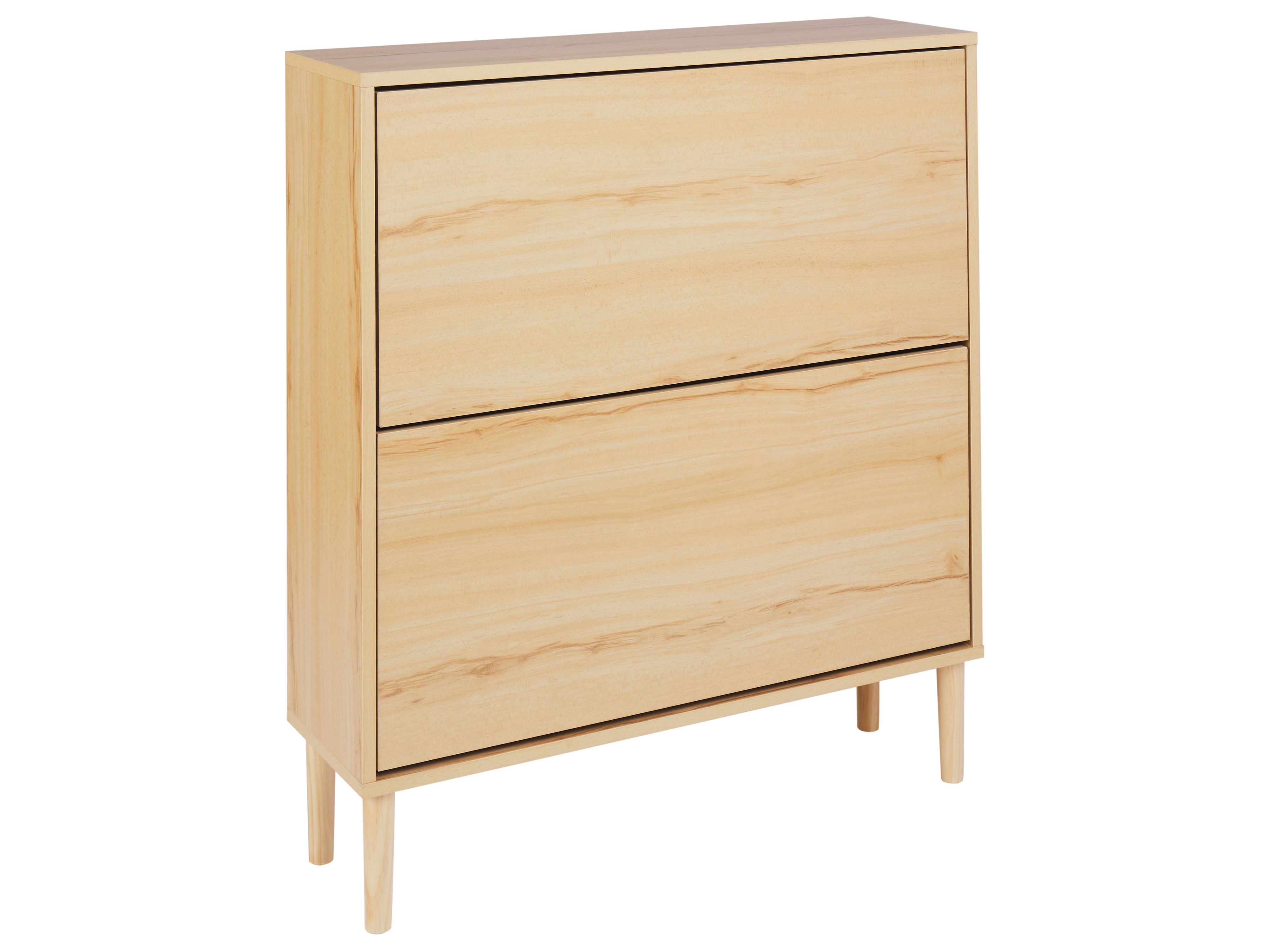Shoe Storage Cabinet NORRIS Light Brown