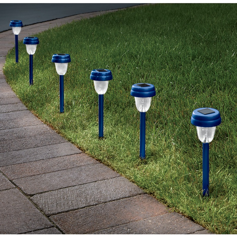 6-Piece Solar Stake Light Set - MIDNIGHT VELVET CATALOG