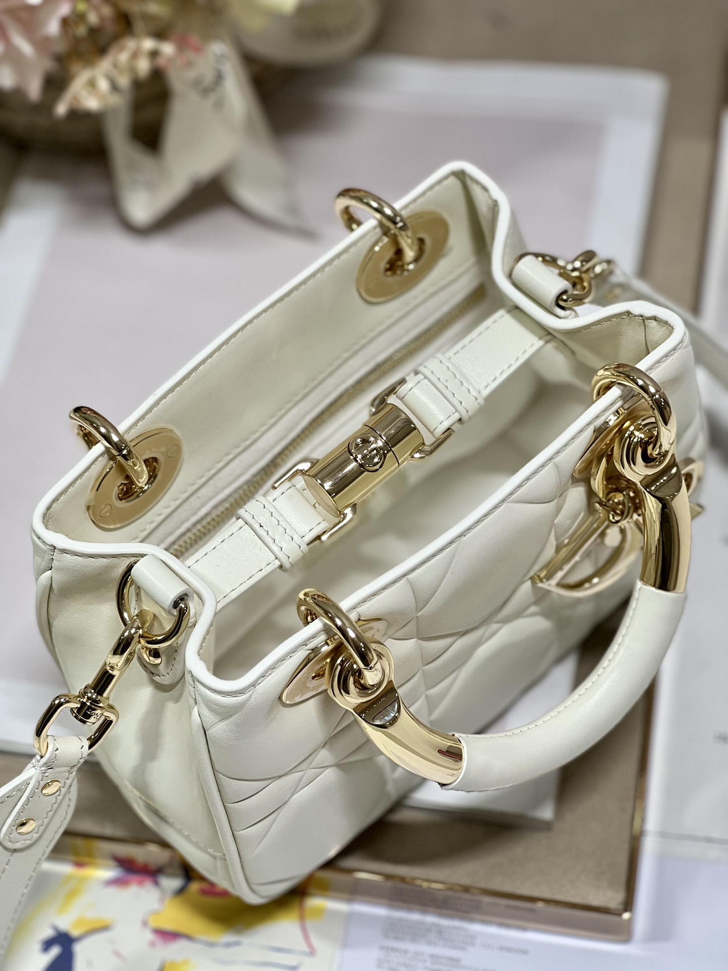 The Lady 95.22 Bag Black/White/Grey/Green For Women 7.5in/ 19cm1:1High-quality replica