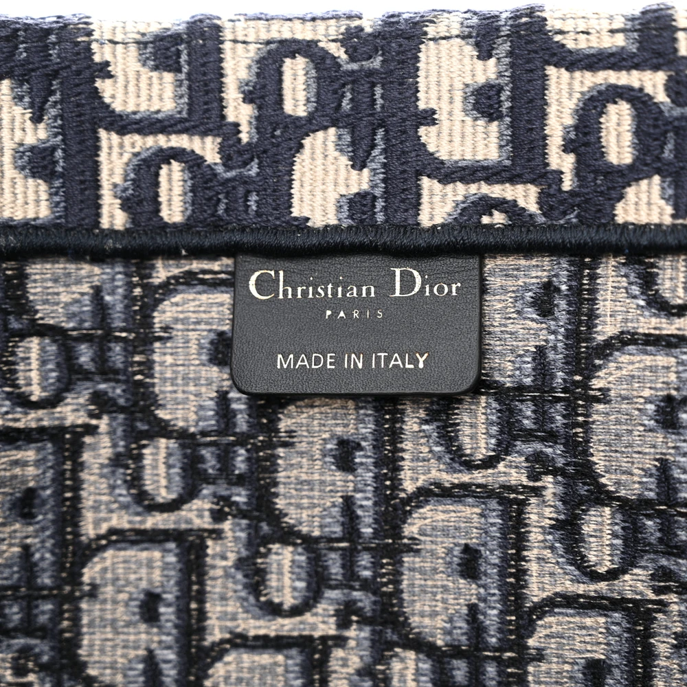 Dior Blue Multicolor Oblique Canvas Large Book Tote Replica