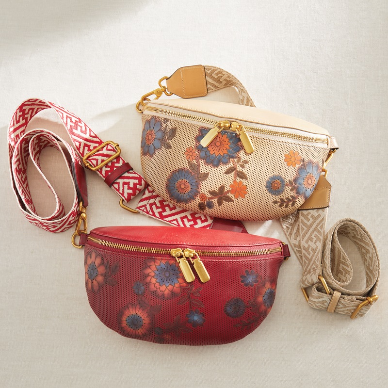 L'Artiste Artisanluv Hand-Painted Genuine Leather Crossbody by Spring Step - MIDNIGHT VELVET CATALOG