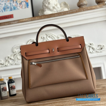 Hermès Herbag Zip 31 Bag | 31x25x10 cm | Luxury Canvas & Leather Shoulder Bag for Women | Spacious Everyday Hermès Tote1:1High-quality replica