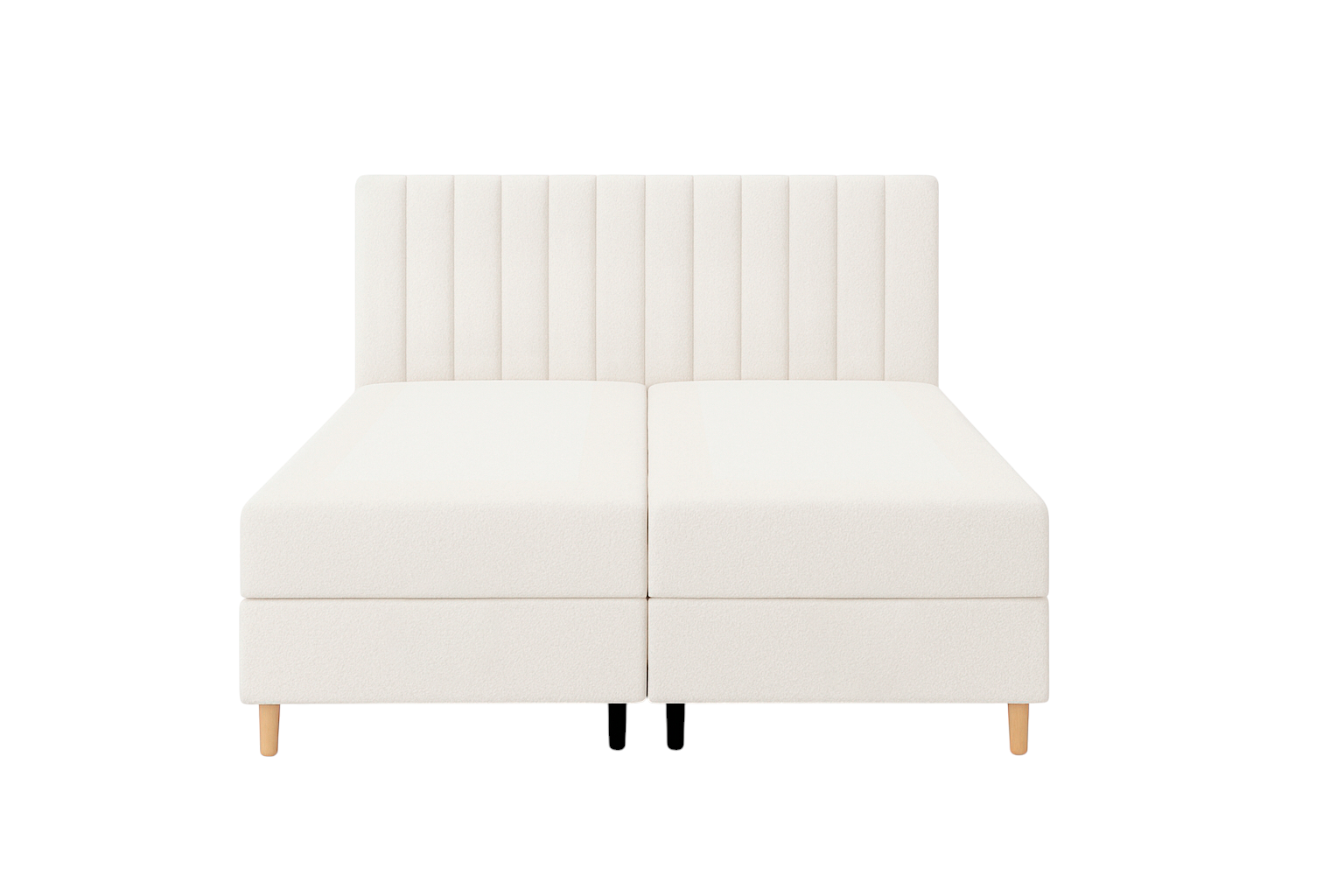 Blokker Pazara Boxspring met Opbergruimte 180 x 200 cm - Ivoor / Natur