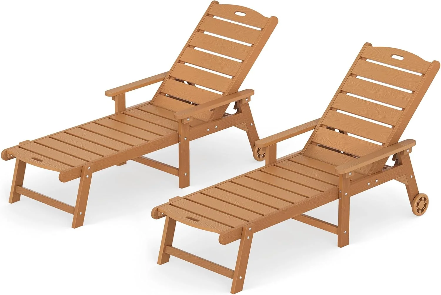 LUE BONA Outdoor Chaise Lounge Chairs Set Of 2, HDPS, 5-Position Adjustable - Image 8 LUE BONA Outdoor Chaise Lounge Chairs Set Of 2, HDPS, 5-Position Adjustable - Image 8