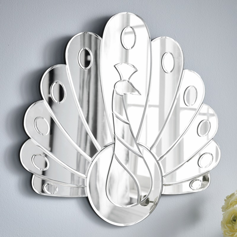 Fanned Peacock Wall Mirror - MIDNIGHT VELVET CATALOG