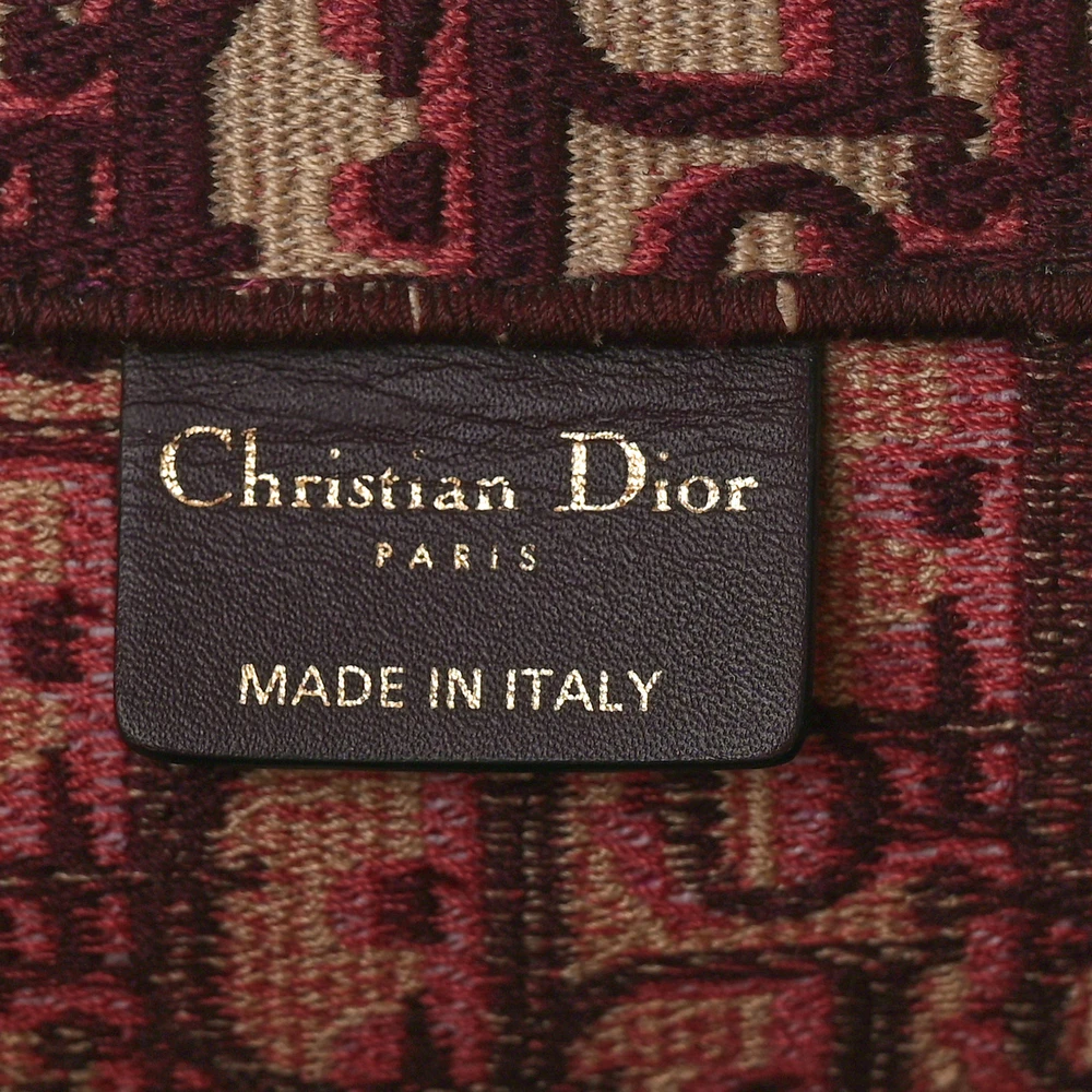 Mirror Quality Replica of Dior Burgundy Canvas Tote