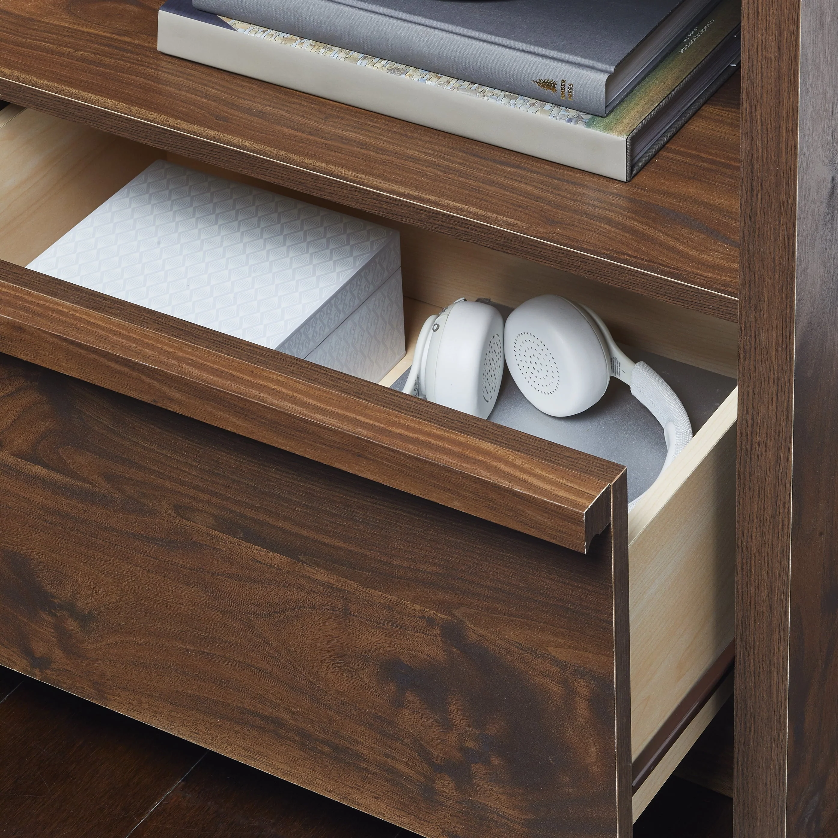 Better Homes and Gardens Montclair 6-Drawer Dresser, Vintage Walnut Finish - Image 2