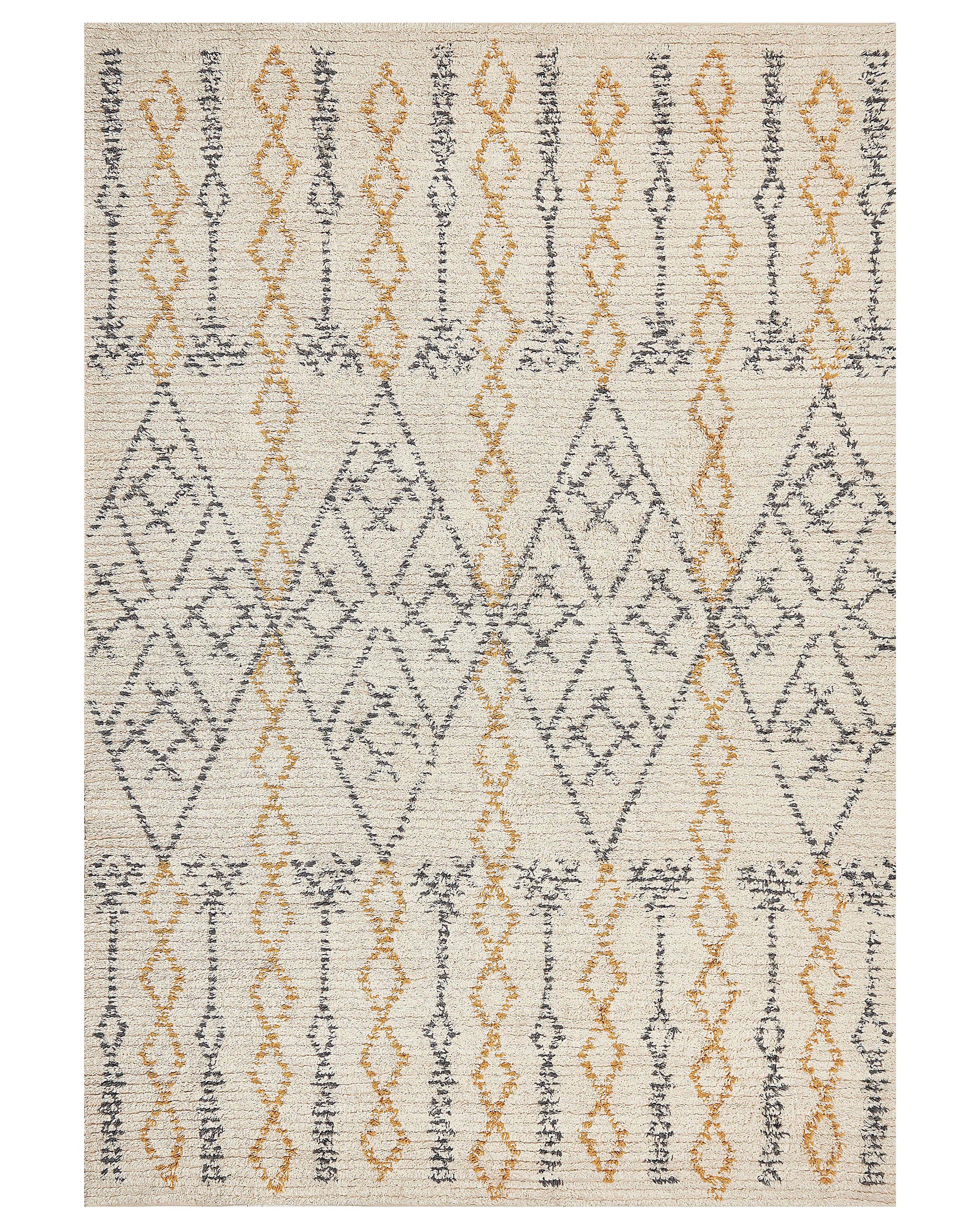 Rug KADAPA Beige 160 x 230 cm Cotton