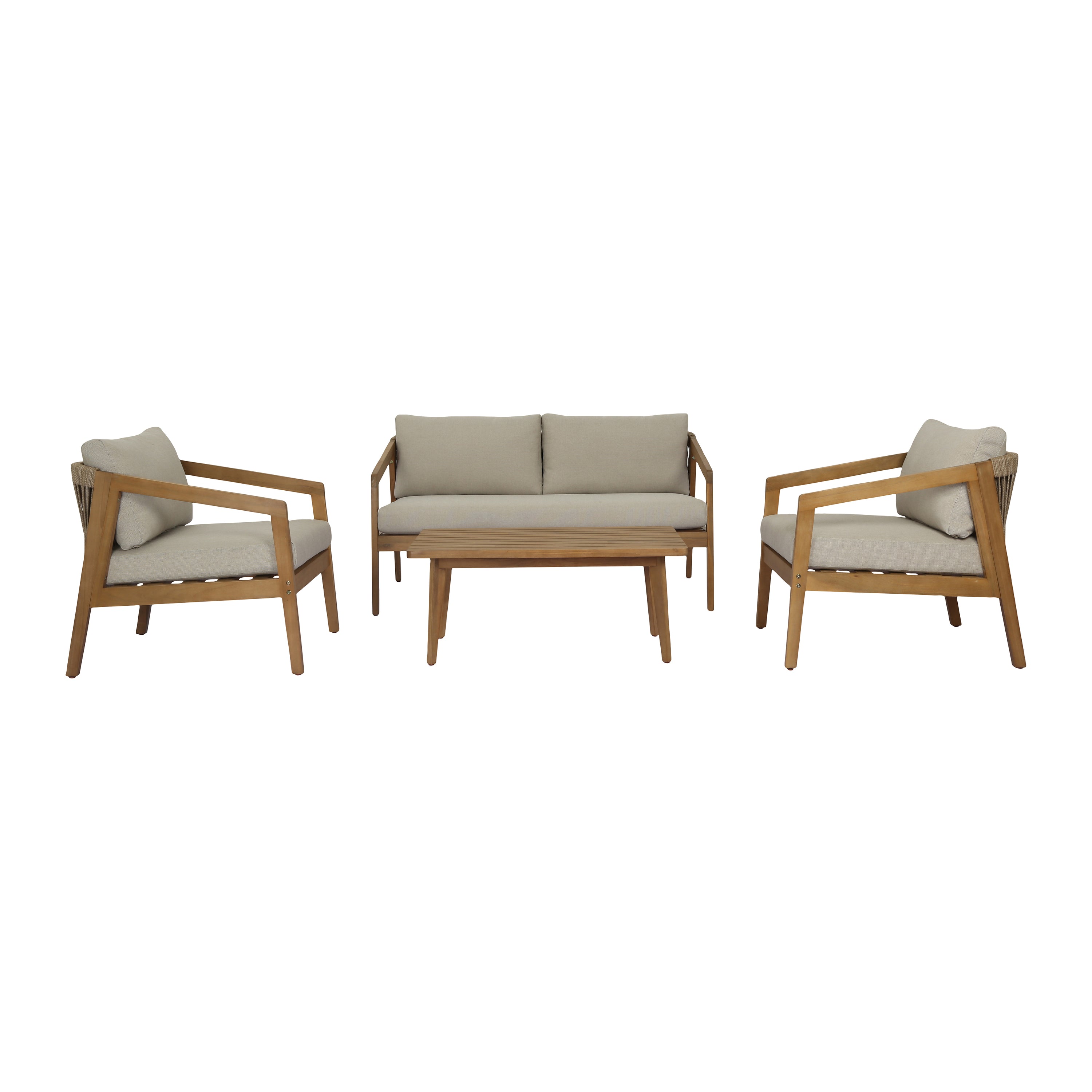 Blokker Paleo Loungeset - Acaciahout - Beige