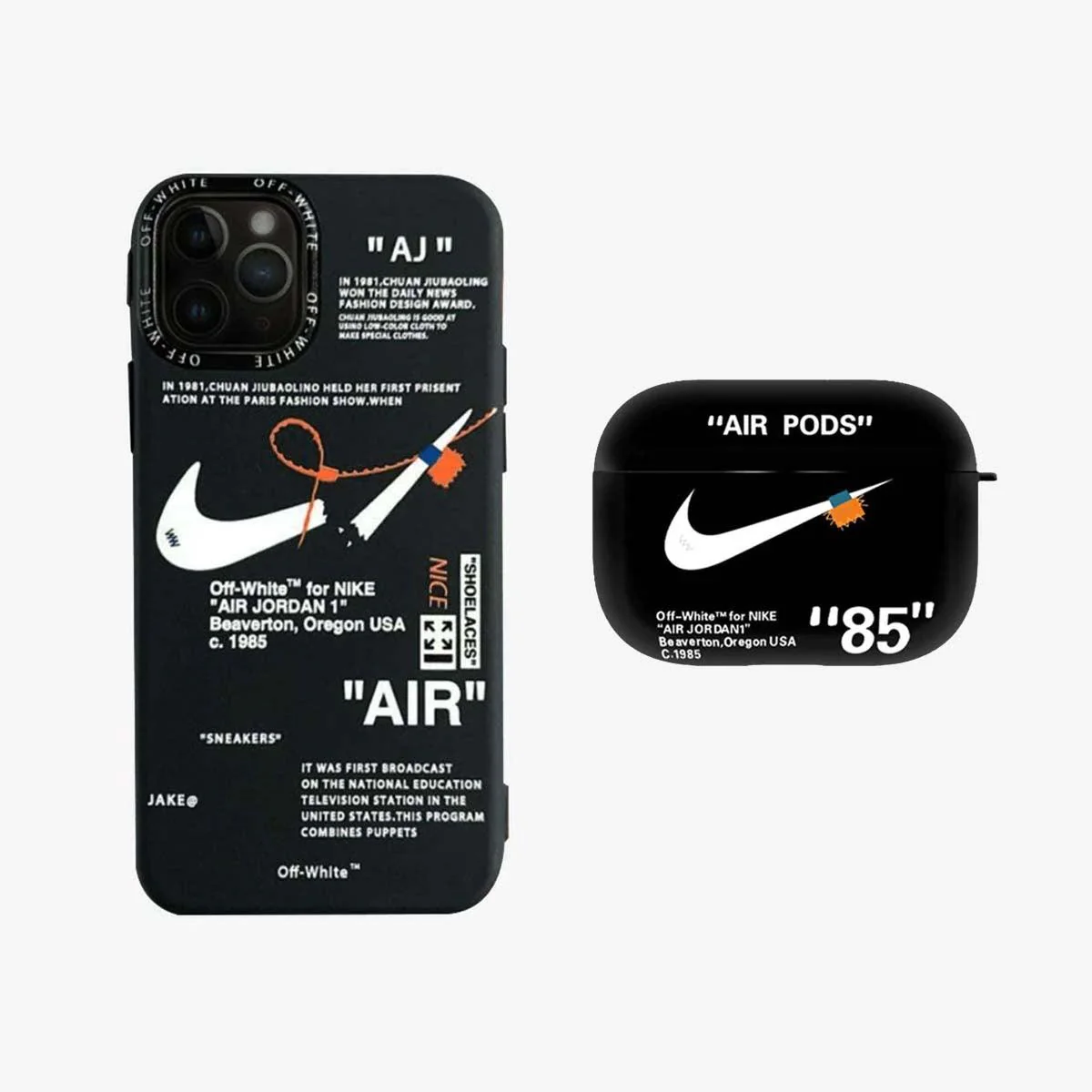 SALE | Nike x Off White Phone & AirPods Case | 2-Pack - Wholesale & Influencer