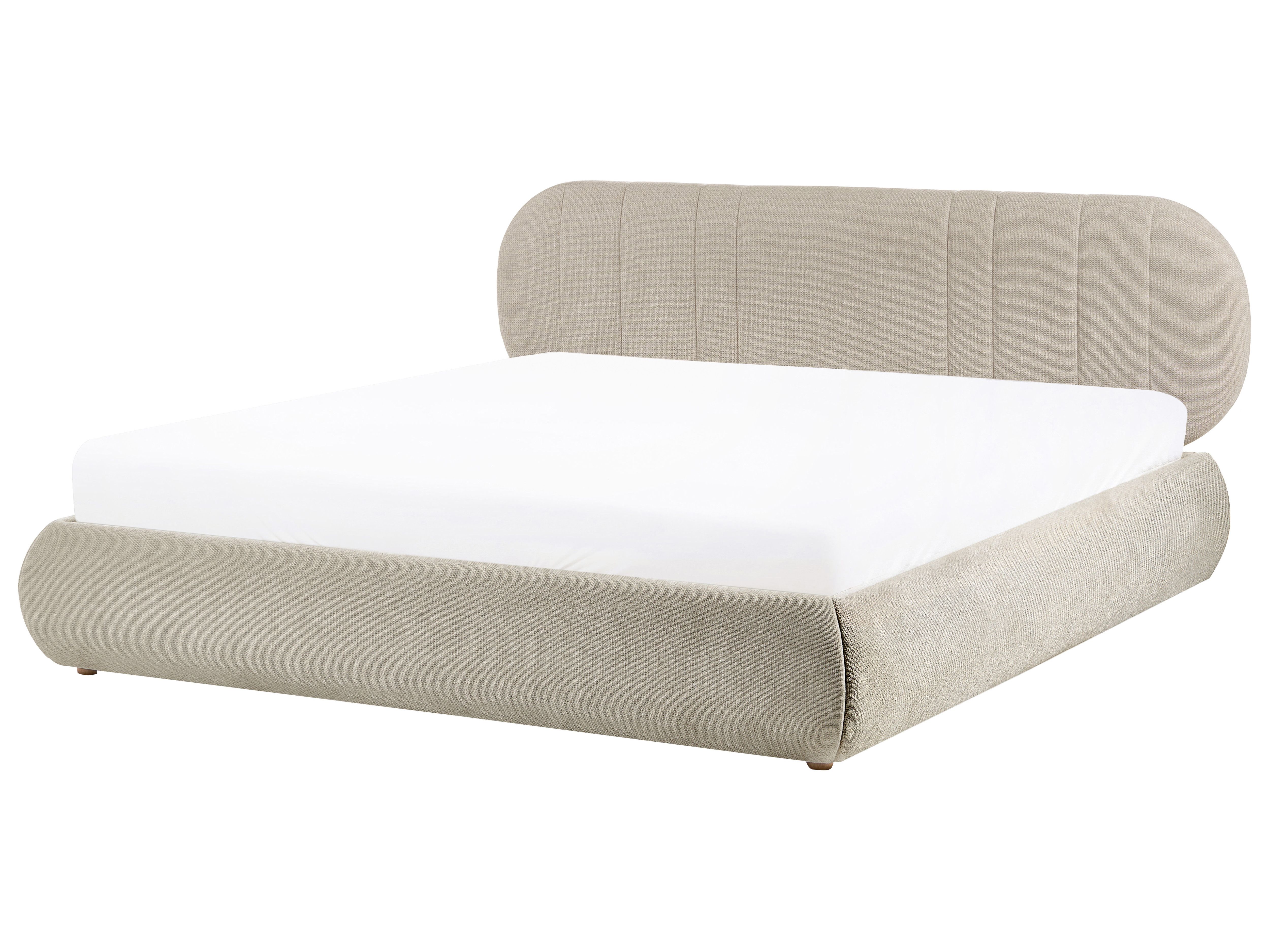 Ottoman Bed Fabric CAMPAN 180 x 200 cm (EU Super King) Taupe