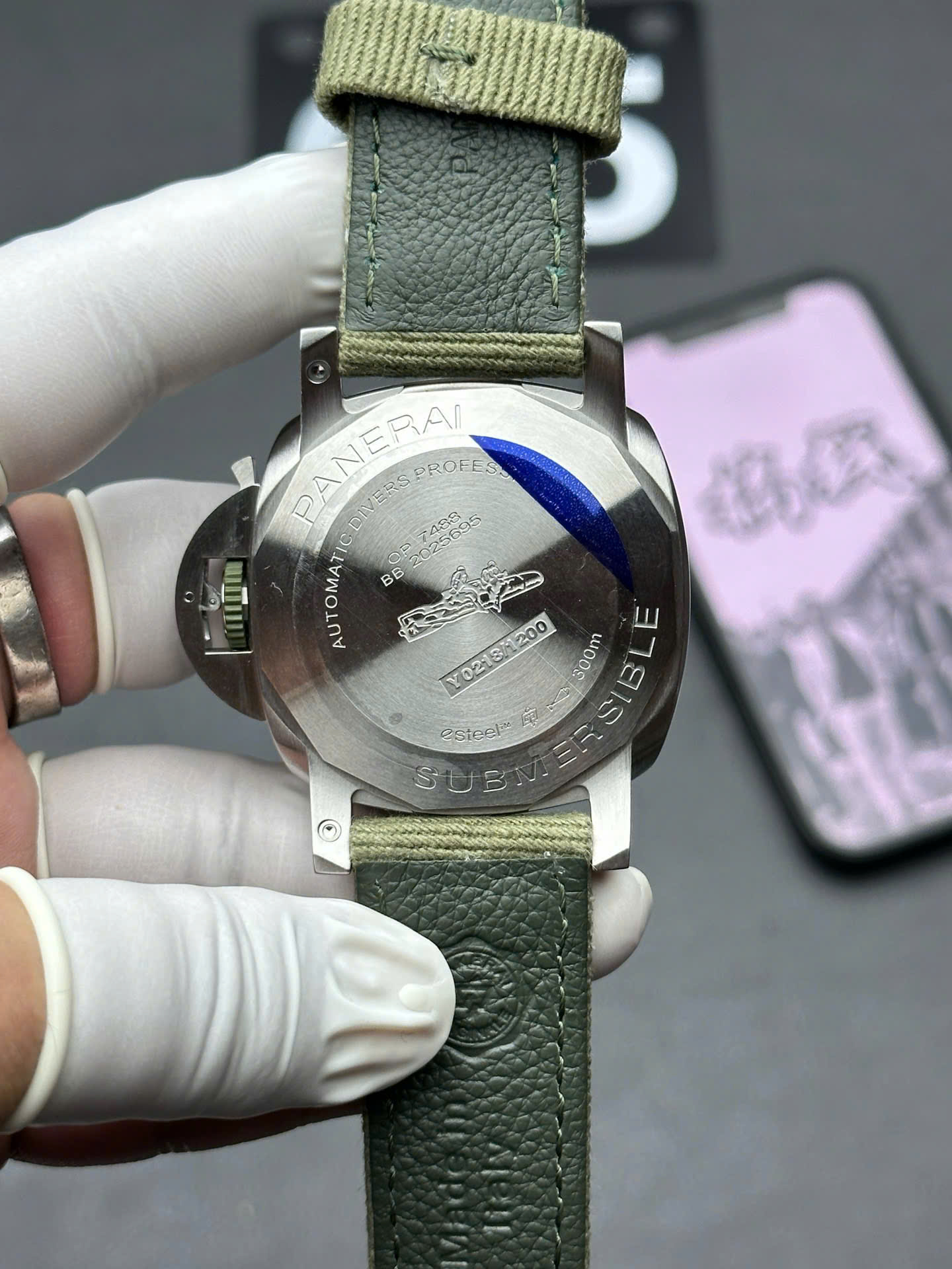 Panerai Replica Watch Submersible Esteel�?Verde Smeraldo Green Dial VS Factory 44mm - Top club