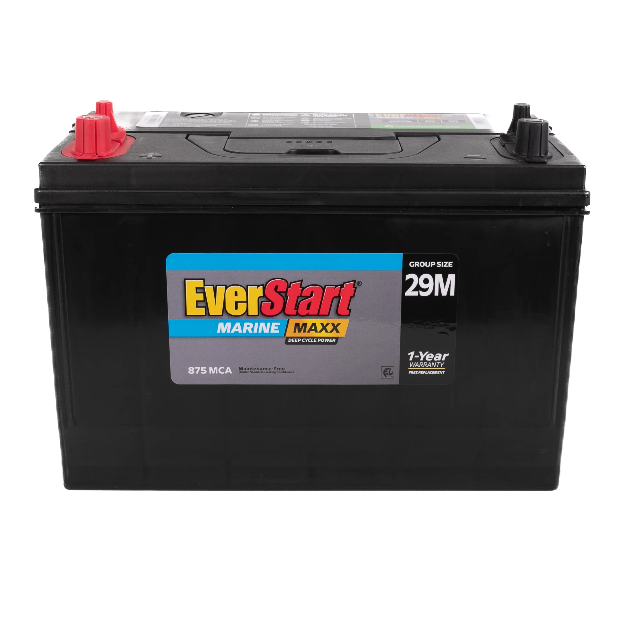 EverStart Maxx Lead Acid Marine & RV Deep Cycle Battery, Group Size 29DC - 12 Volt - 845 Marine Cranking Amps - Image 3