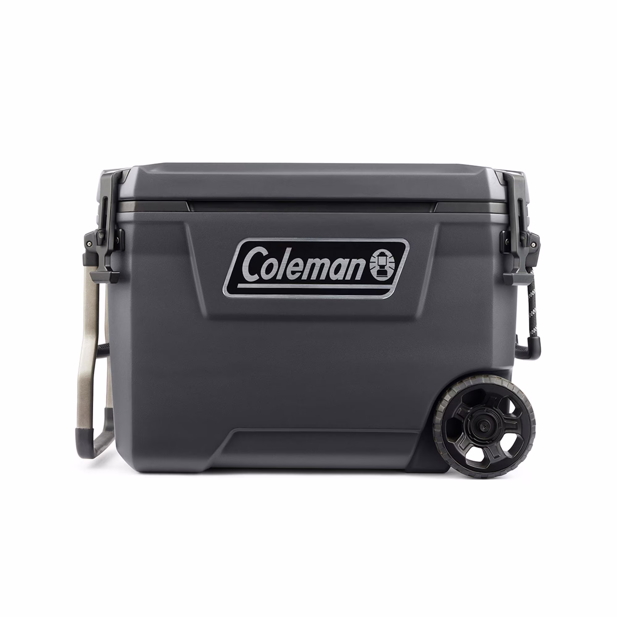 Coleman Convoy Series 65-Quart Hard Cooler with Wheels, up to 48 Cans, Brown Walnut Color - Image 3