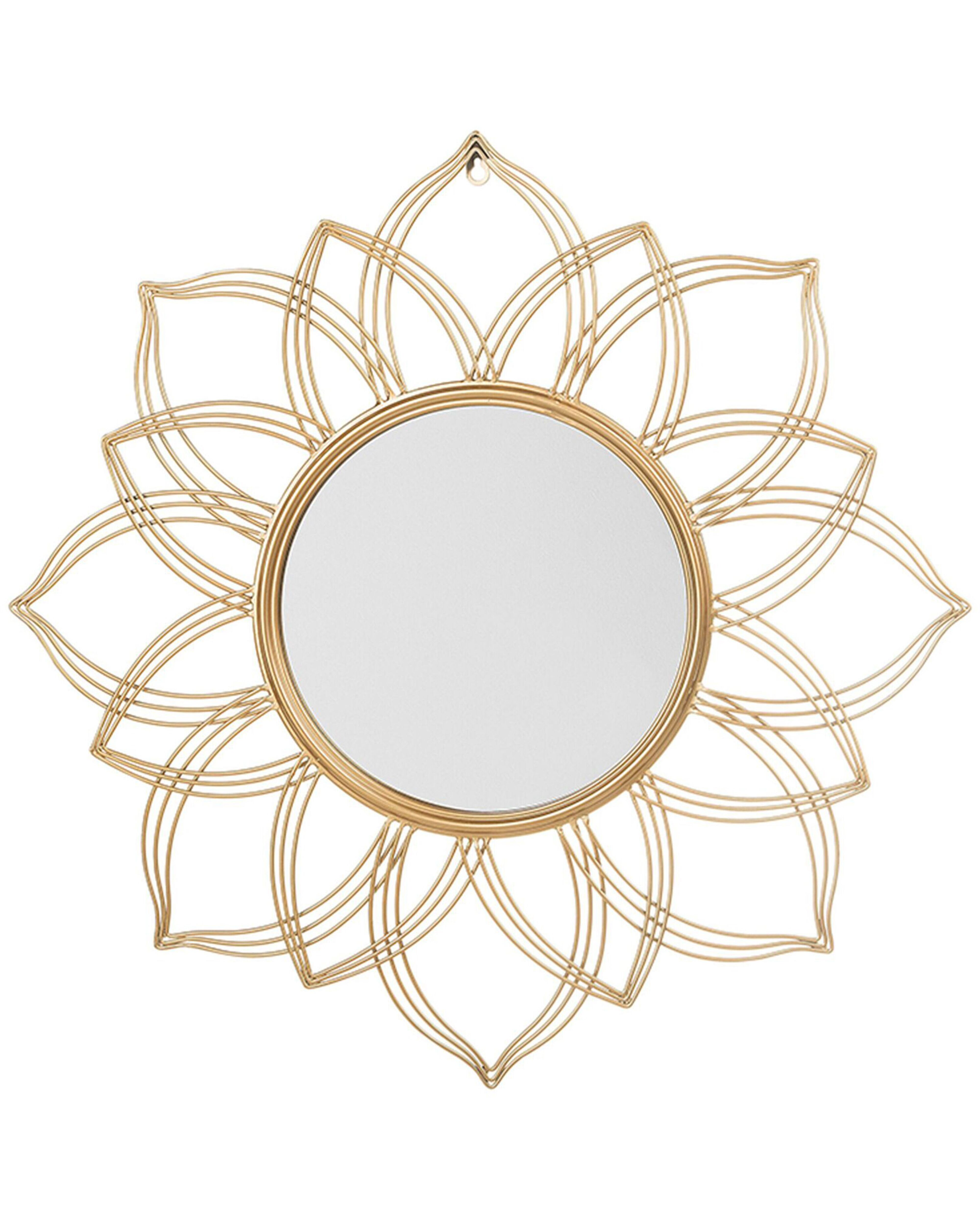 Wall Mirror MILLY 67 cm 67 cm Metal Gold