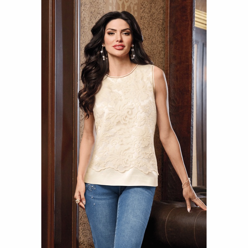 Opal Lace Blouse - MIDNIGHT VELVET CATALOG